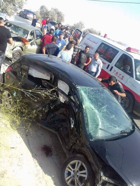 جنين : 3 إصابات من ضمنها خطيره بحادث سير جنوب جنين