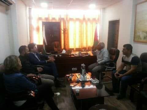 مدير جهاز المخابرات العميد غنام يستقبل مؤسسه مريم لمكافحة السرطان من الناصرة داخل أراضي الـ48