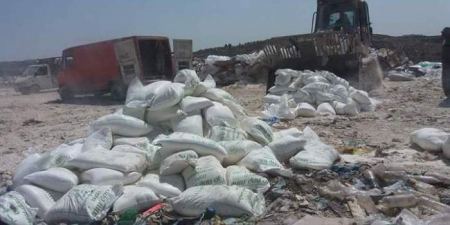 اتلاف 3 اطنان ونصف من الطحين الفاسد في جنين