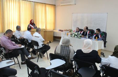  مناقشة رسالة ماجستير في القانون التجاري بالجامعة العربية الامريكية