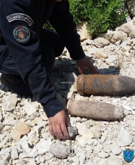 شرطة تتعامل مع جسم مشبوه في جنين