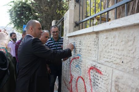 انطلاق مرحلة حصر وترقيم المباني والوحدات السكنية والمنشآت من مدرسة وليد أبو مويس بمدينة جنين 