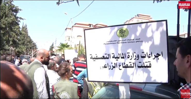 مزارعو الدواجن يحتجون امام مجلس الوزراء