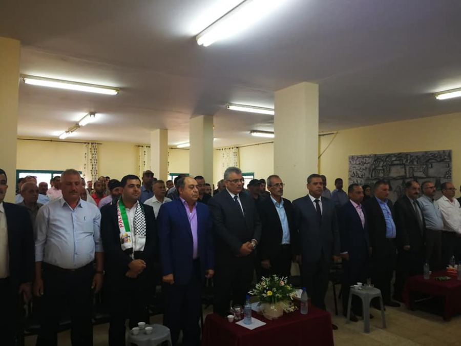  محافظ جنين اللواء إبراهيم رمضان ورئيس سلطة المياه الوزير غنيم يطلعان على احتياجات بلدة برقين من المشاريع المائية