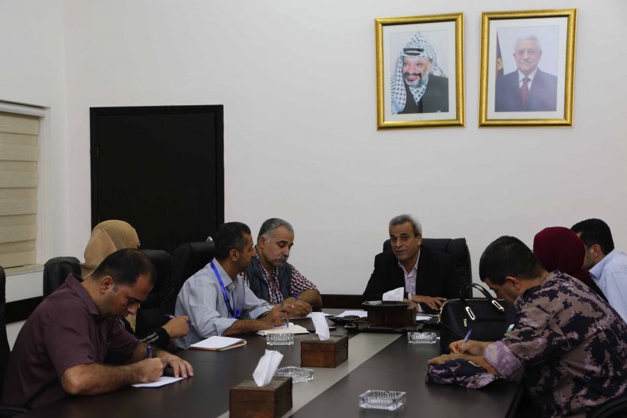 قلقيلية : اجتماع لجنة السلامة العامة