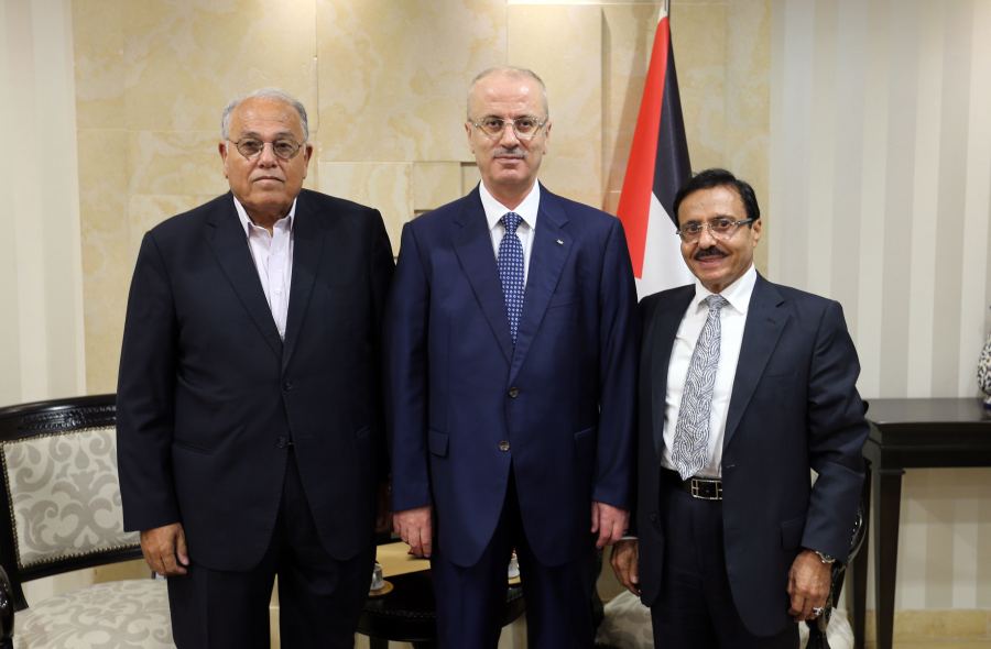  الحمد الله يستقبل وفد من الجامعة العربية الامريكية