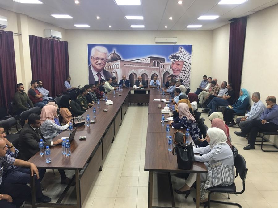 محافظ جنين يفتح ورشة حول النفايات الصلبة وتقنيات التدوير نظمتها سلطة جودة البيئة