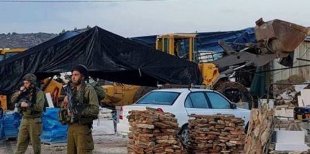  هدم شرق طوباس والاستيلاء على سيارة لتلفزيون فلسطين