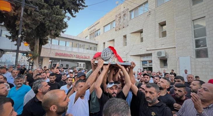 جماهير شعبنا في طوباس تُشيع جثمان الشهيد الطفل النبريصي