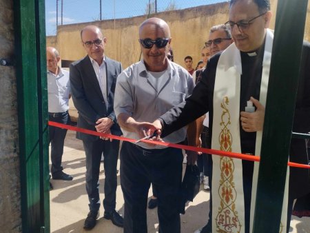 افتتاح كافتيريا ماتيلد بلهوف في مدرسة البطريركية اللاتينية