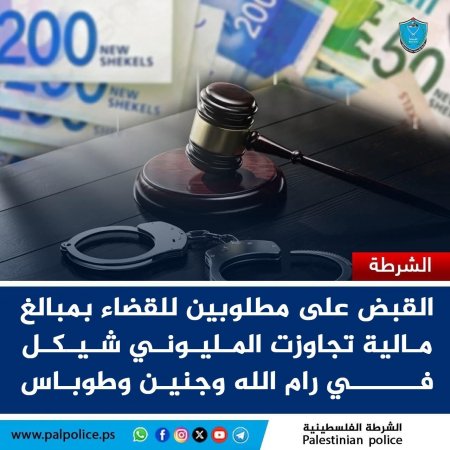 القبض على مطلوبين للقضاء