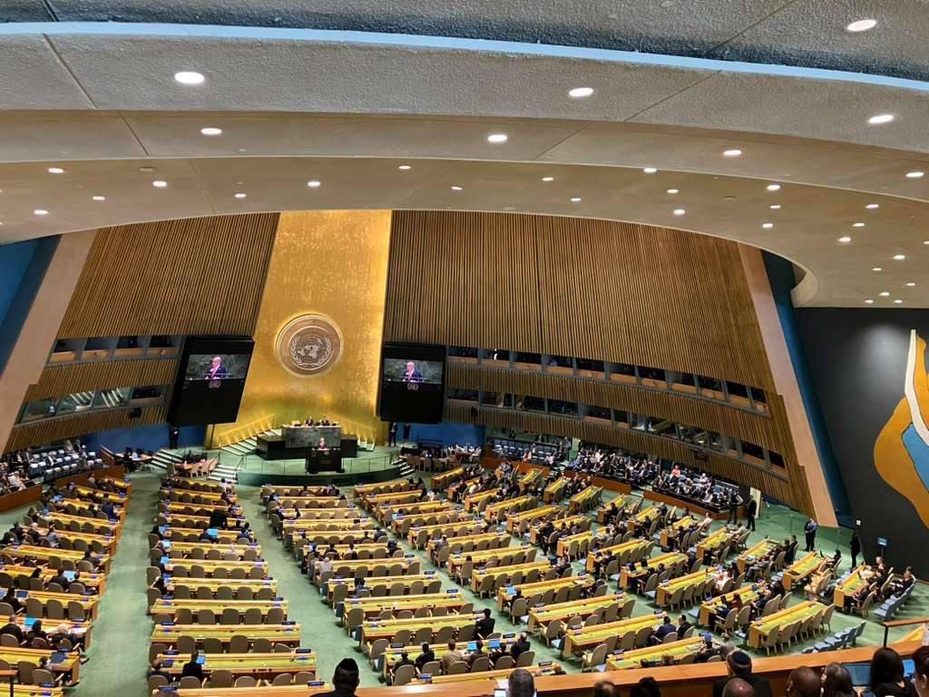 انسحاب عدد كبير من الوفود المشاركة في الجمعية العامة مع بدء خطاب نتنياهو