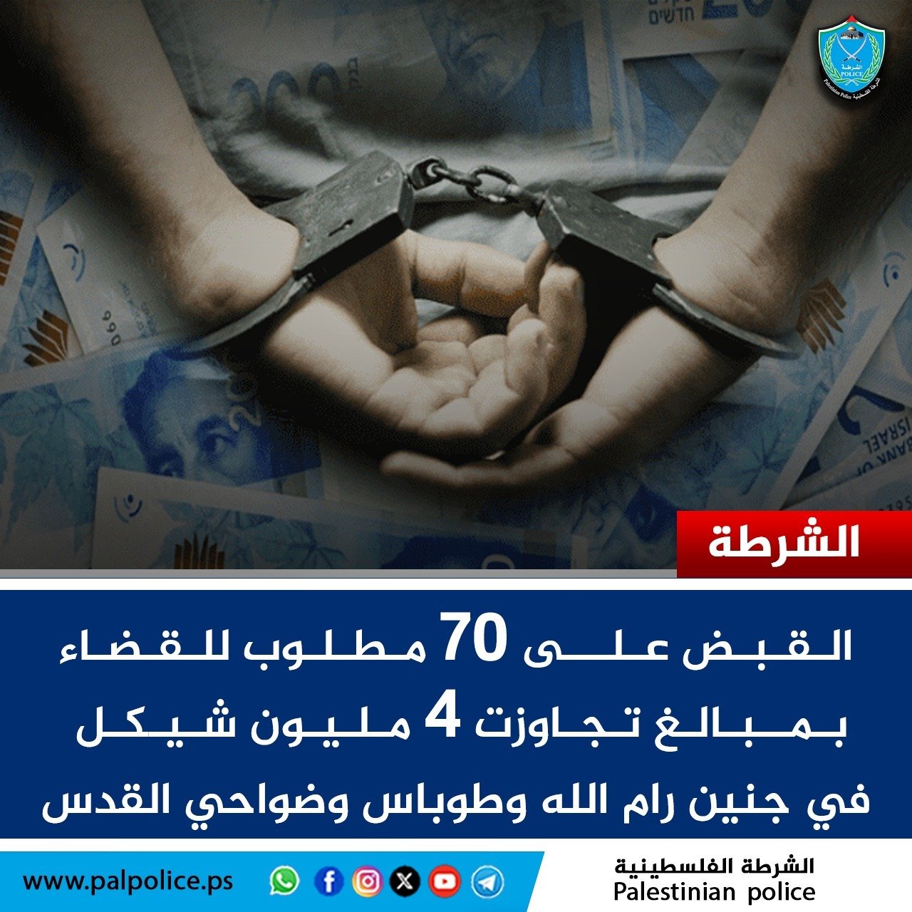 القبض على مطلوبين للقضاء