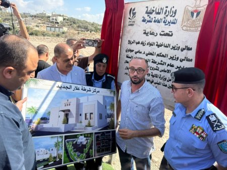 اللواء السقا يضع حجر الأساس لمركز شرطة علار الجديد ويؤكد مواصلة تعزيز الأمن وخدمة المواطنين في طولكرم