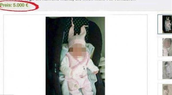 لاجىء سوري ممنوع من رؤية رضيعته بعد عرضها للبيع