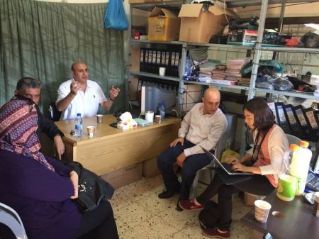 زيارة وفد من صندوق دعم المساواة بين الجنسين لوحدة الوساطة في جنين