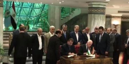 توقيع اتفاق المصالحة في القاهرة