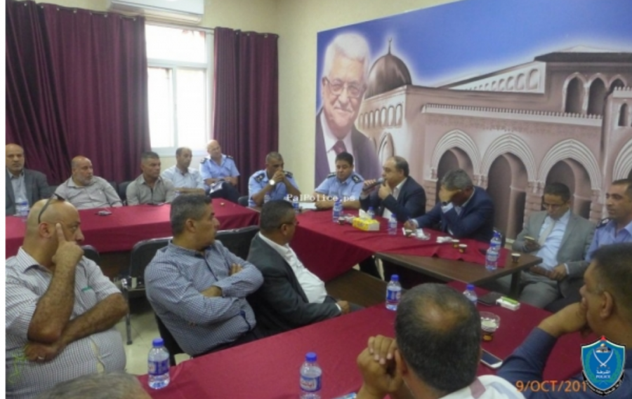 الشرطة تنظم لقاء مع اصحاب معارض ومستوردي المركبات في جنين