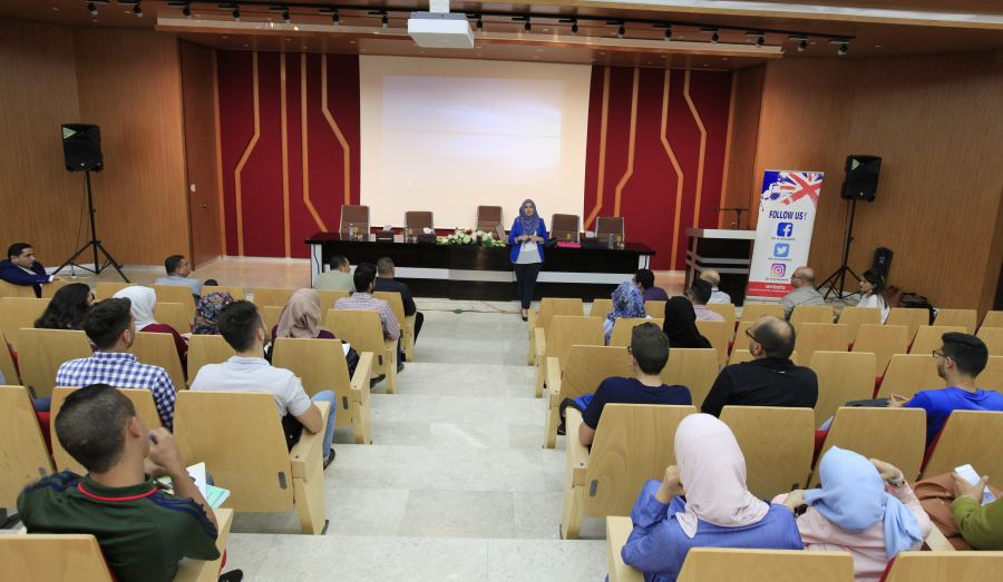 ورشة عمل في الجامعة العربية الأمريكية للتعريف ببرنامج شيفيننج الخاص بمنح الحكومة البريطانية لاستكمال الدراسات العليا