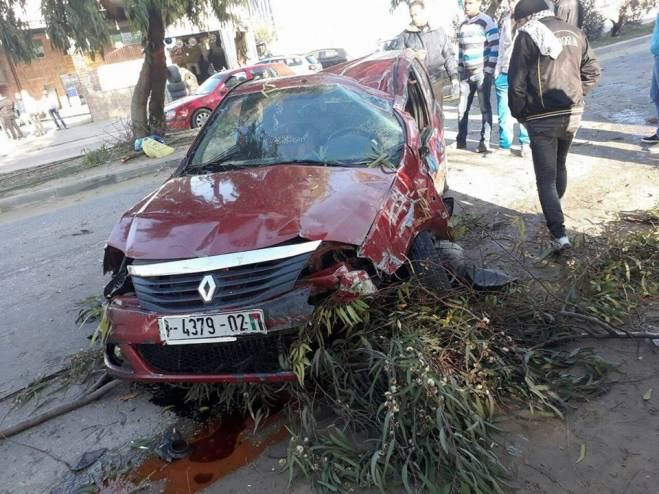 إصابتان بحادث سير ذاتي جنوب جنين