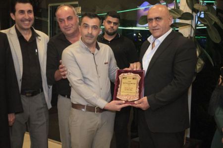 بلدية جنين تقيم مأدبة عشاء ووداع للطاقم الطبي الاردني رقم 129