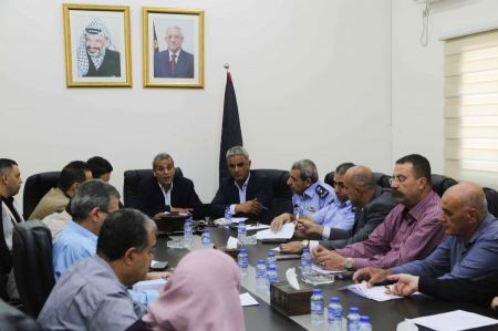 قلقيلية: اجتماع اللجنة المرورية في المحافظة
