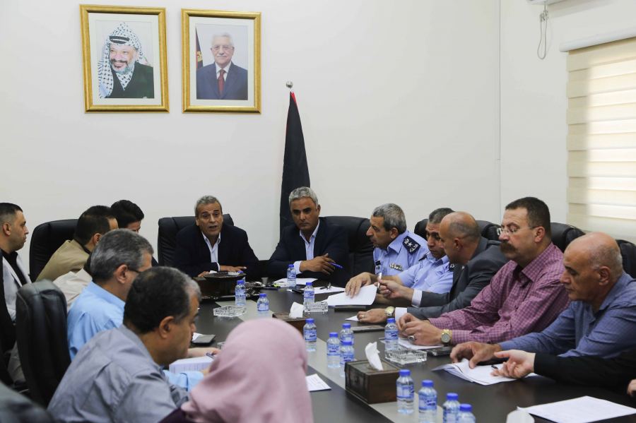 قلقيلية: اجتماع اللجنة المرورية في المحافظة