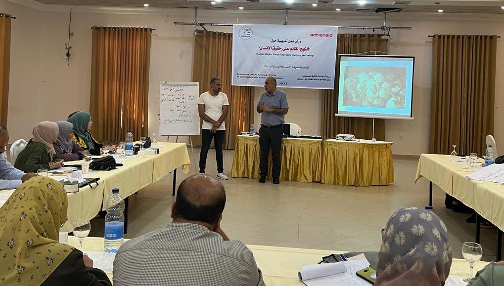 شبكة المنظمات الأهلية الفلسطينية تختتم ورش عمل تدريبية حول 