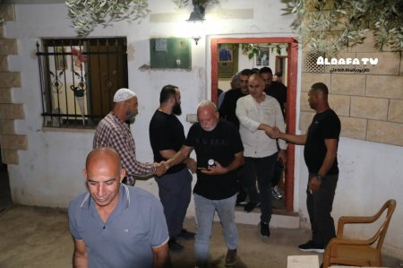 زيارة وفد من حركة فتــح مدينة جنين لعائلات الأسرى الابطال المفرج عنهم من سجون الاحتــلال الإسرائيلي