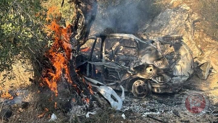 اغتيال ثلاثة شبان في غارة جوية واشتباكات مسلحة غرب جنين