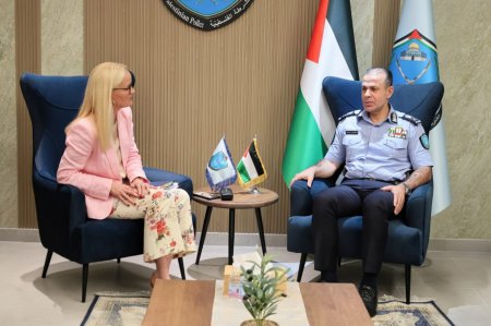 اللواء علام السقا يبحث مع رئيسة بعثة الشرطة الأوروبية سبل دعم الشرطة الفلسطينية وتعزيز قدراتها التدريبية