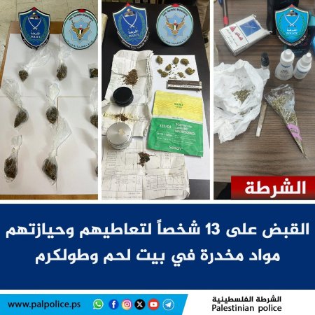 القبض على 7 أشخاص مشتبه بهم بتعاطي مواد يشتبه بأنها مخدرة