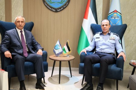 اللواء علام السقا يستقبل القنصل العام التركي في القدس ويبحثان تعزيز التعاون المشترك