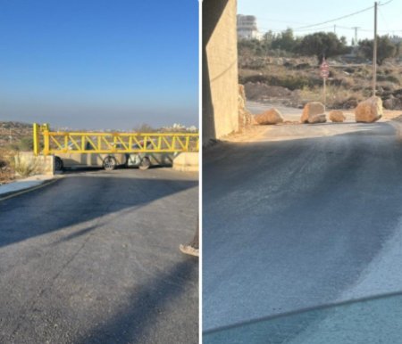 الاحتلال يواصل اغلاق بوابة عين يبرود ويغلق مدخل المغير الوحيد