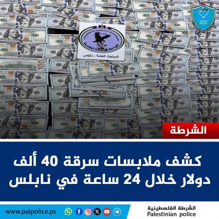 ملابسات سرقة مبلغ مالي بقيمة 40 ألف دولار من داخل شقة سكنية