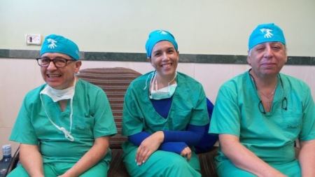 وفد طبي تشيلي يجري عمليات للأطفال في مستشفى جنين