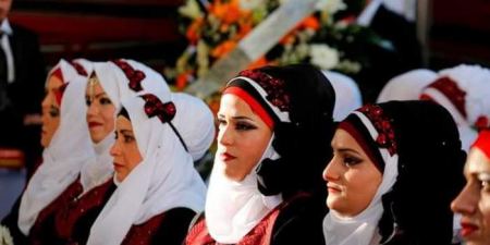 محافظة الخليل تحتفل بالعرس الجماعي الاول للاشخاص ذوي الاعاقه بزفاف 80عريس وعروس