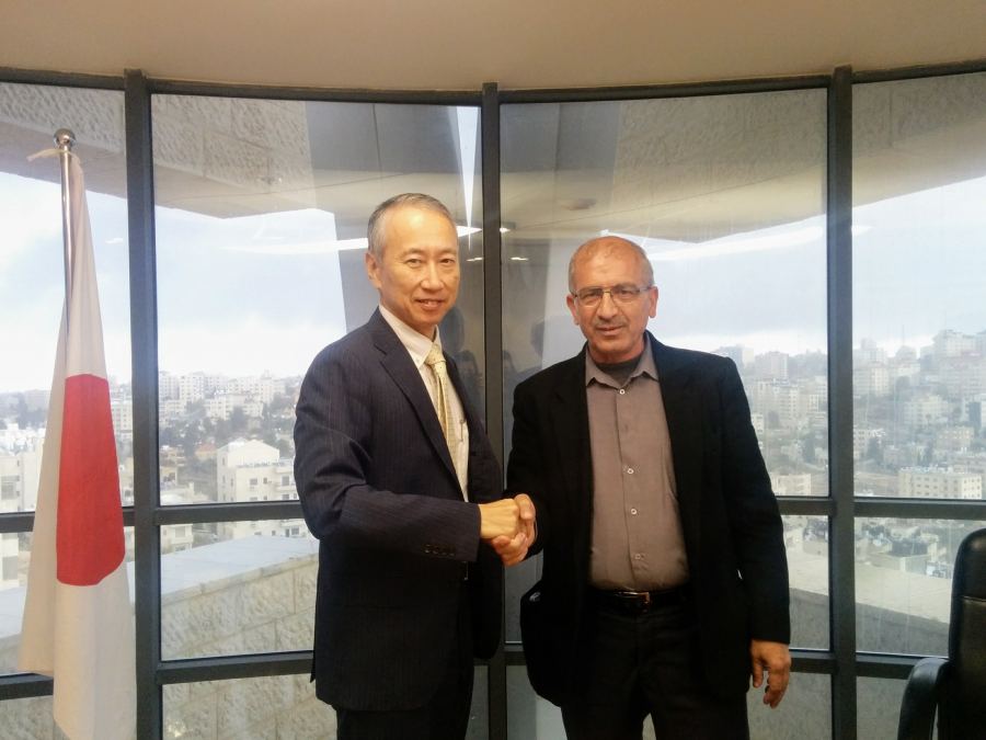 توقيع عقد منحة لإعادة تأهيل شبكة المياه في خربثا بني حارث ممول من حكومة اليابان