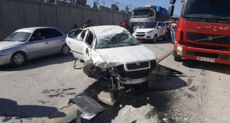 حادث بين 5 سيارات يخلّف 10 إصابات