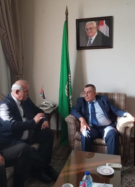  الامين العام المساعد لجامعة الدول العربية يلتقي الشيوخي