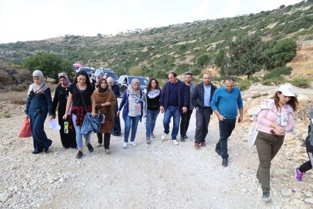 نقابة المهندسين وسلطة جودة البيئة ينظمان مسار بيئي خاص بالمهندسات في محمية وادي قانا