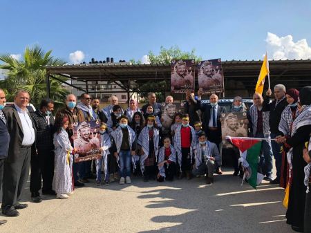 محافظة جنين تستقبل حافلة الشهيد أبو عمار