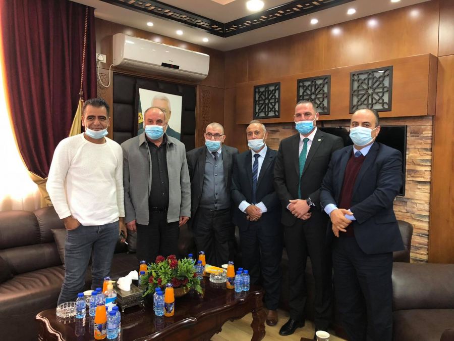 نائب محافظ جنين يستقبل رئيس سلطة الأراضي