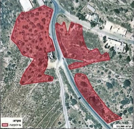 سلطات الاحتلال تصدر قرارا باقتلاع أشجار من أراضي راس كركر وكفر نعمة