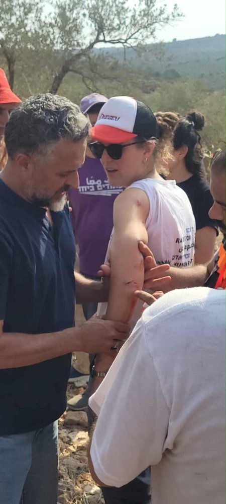 مستعمرون يعتدون على متضامنين قرب دير استيا