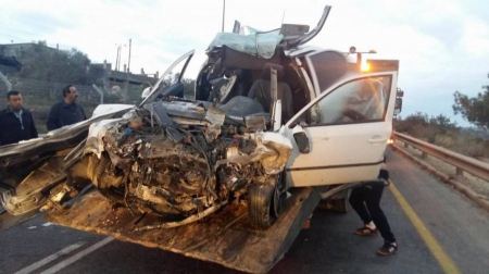 صور: حادث مروع يودي بحياة شقيقين في قلقيلية