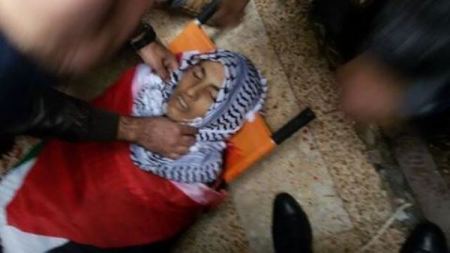 تشييع جثمان الشهيد أحمد الريماوي في بيت ريما