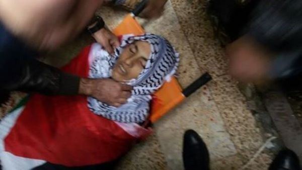 تشييع جثمان الشهيد أحمد الريماوي في بيت ريما