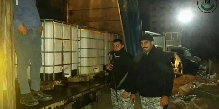 ضبط شاحنة على متنها 3 خزانات سولار جنوب جنين