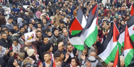 مسيرات في الضفة رفضا لقرار ترامب